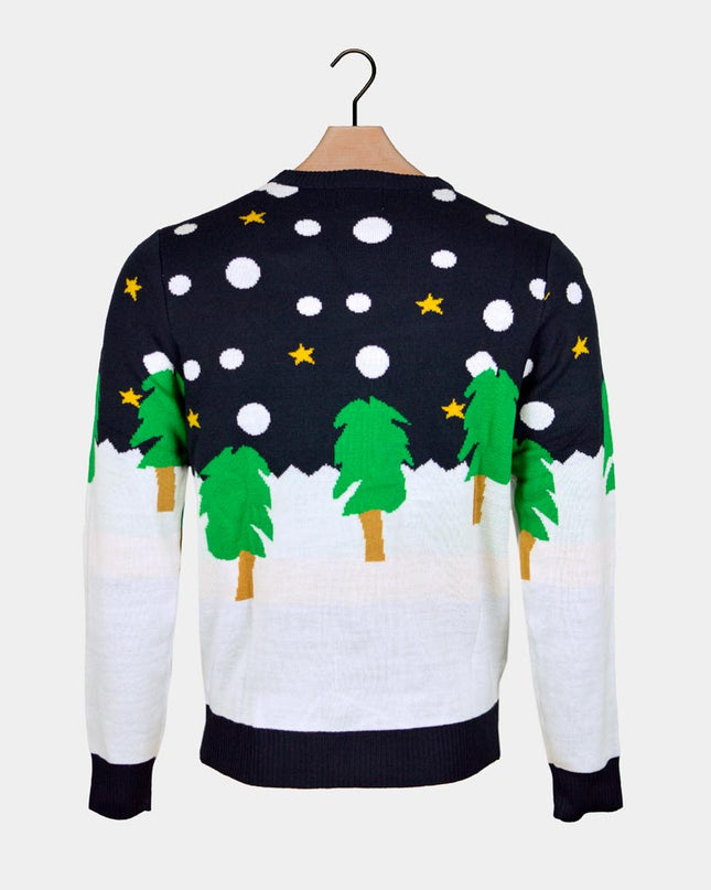 3D-Schneemann-Weihnachtspullover