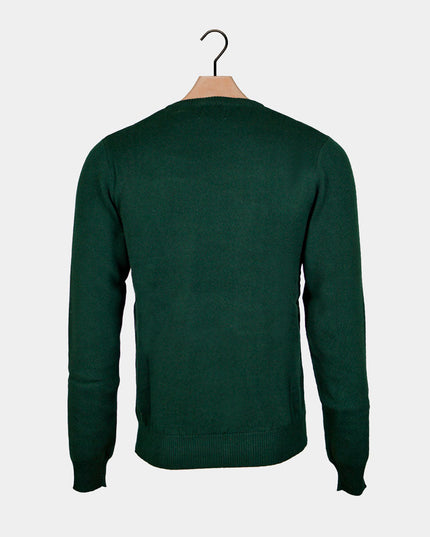 Weihnachtspullover aus Bio-Baumwolle mit Lebkuchenmann-Motiv