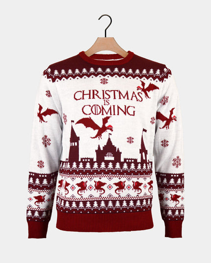 Couples Christmas Sweater - "Christmas is Coming"