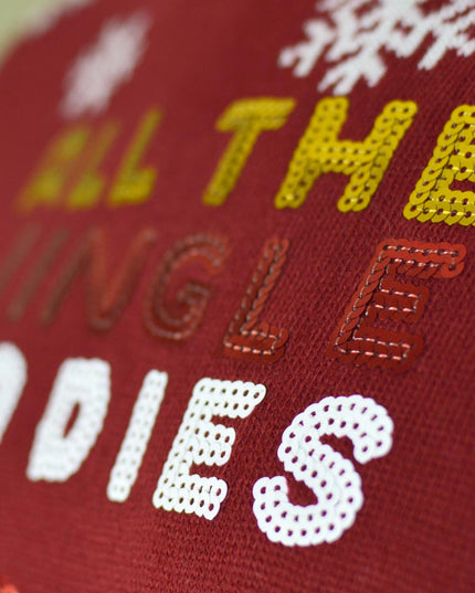 Couple's Christmas Sweater "Jingle Ladies" with Sequins