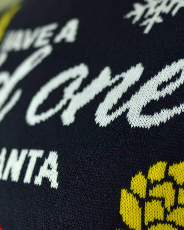 LED Christmas Sweater for Couples with Santa and Beer