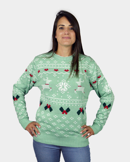 Sweet Christmas Couples Sweater - Green