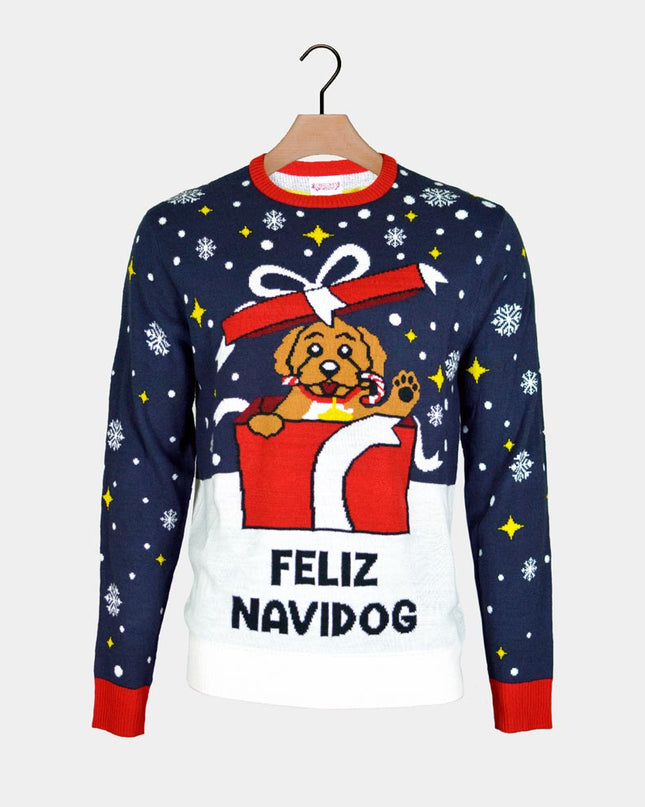 Feliz Navidog Weihnachtspullover für die Familie