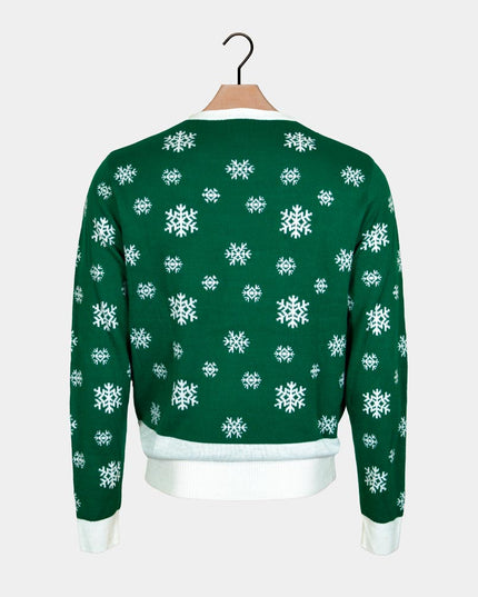 Green Holly Jolly Sequin Christmas Sweater for Kids