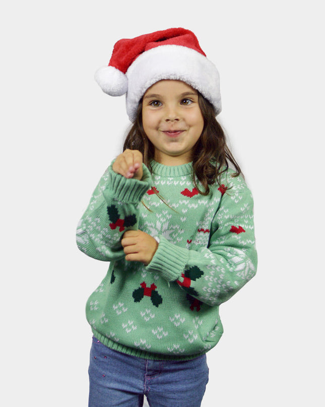 Green Sweet Christmas Sweater for Kids