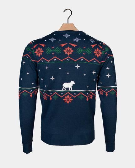 Weihnachtspullover „Krippe“ für Damen