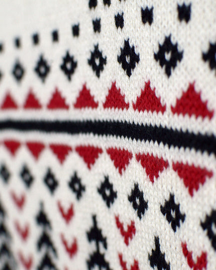 Eleganter beigefarbener Damen-Rollkragenpullover aus Bio-Baumwolle für Weihnachten