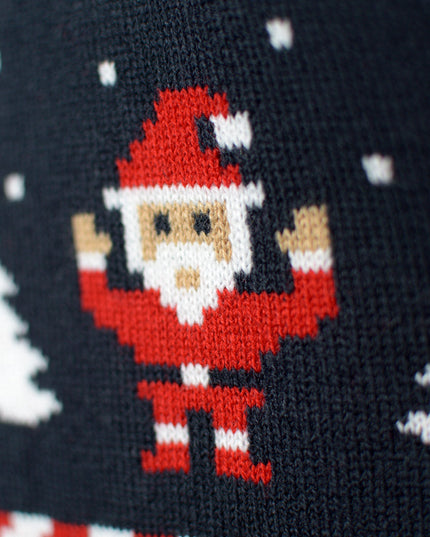 Blue Polar Stars Christmas Cardigan Sweater for Men