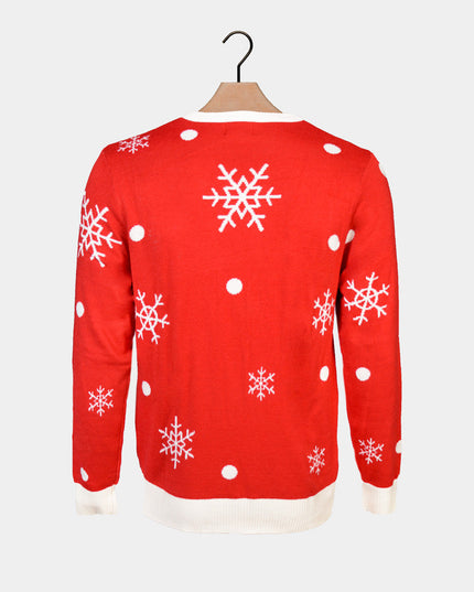 LED-Weihnachtspullover mit Rentier-Motiv für Herren