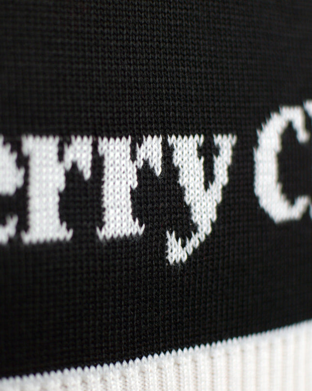 Schwarzer Weihnachtspullover für Herren mit Weihnachtsbaum