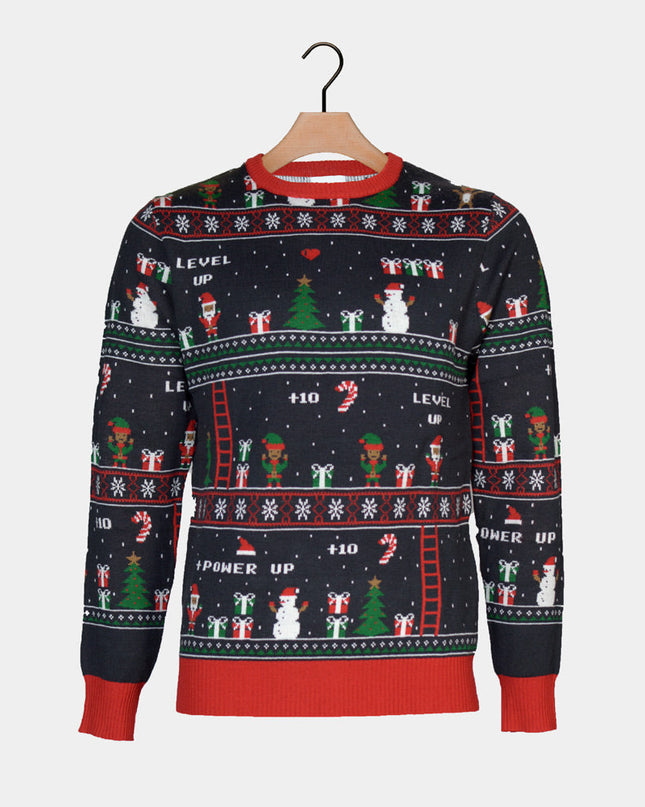 Retro Video Game Couples Christmas Sweater