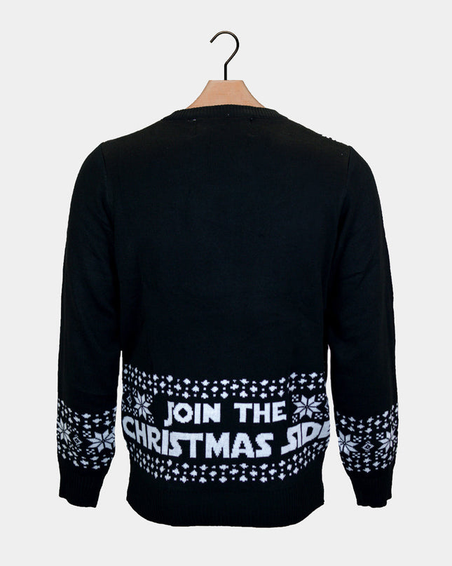 LED Lighted "Join the Christmas Side" Couple Sweater