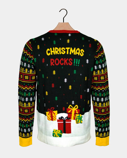 Light-Up LED Santa Rocker Sweater for Women