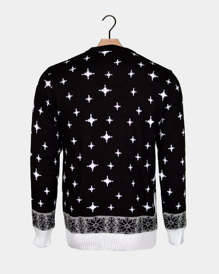 Weihnachtspullover „Weihnachtsmann steckt im Schornstein fest“