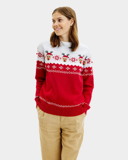 Adorable Reindeer Christmas Sweater for Women