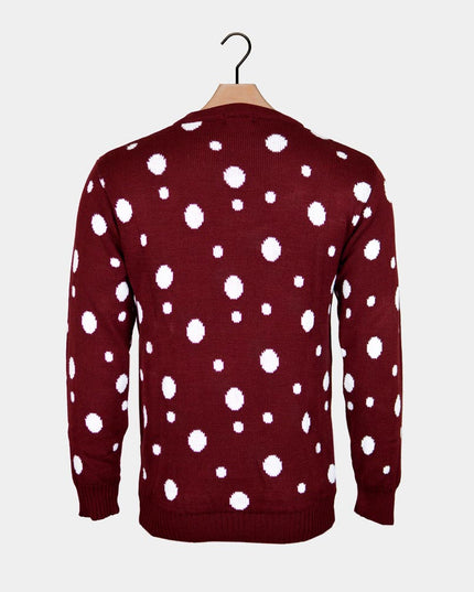 Batman, Santa, and Superman Reindeer Couple Sweater