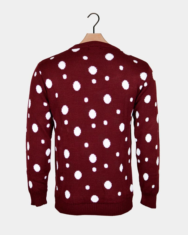 Women's Christmas Sweater with Reindeer, Batman, Santa, and Superman