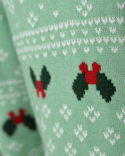 Women's Green Sweet Christmas Sweater