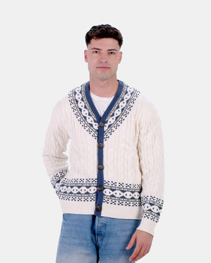 Damen-Cardigan „Dream Cottage“ aus Bio-Baumwolle für Weihnachten