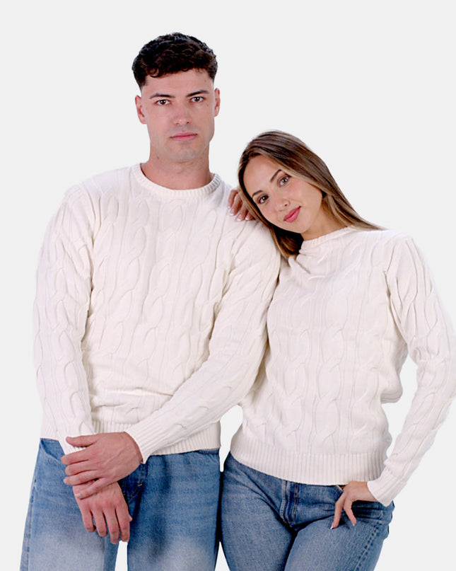 Men's Snow Sweater in Organic Cotton for Holiday Cheer