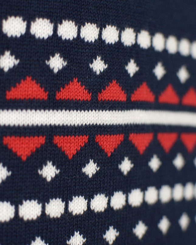 Damenpullover mit Frosted Pearl-Muster aus Bio-Baumwolle für Weihnachten