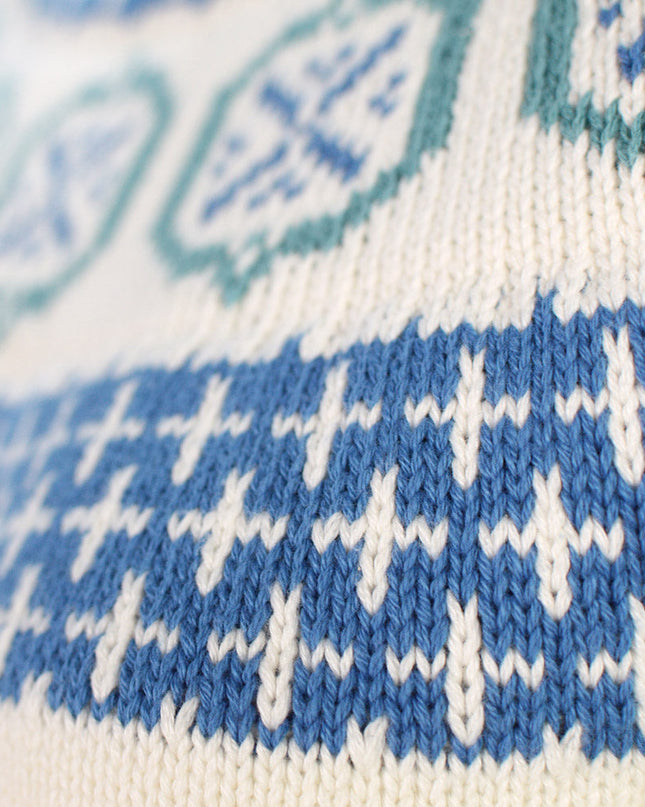 Damen-Gletscherpullover aus Bio-Baumwolle für den Urlaubsstil