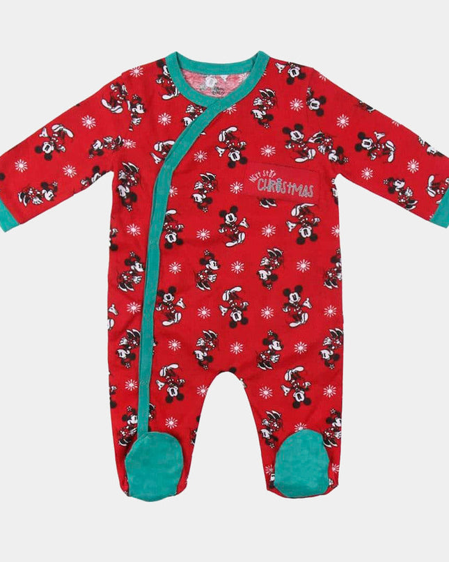 Baby Christmas Pajamas Red Mickey
