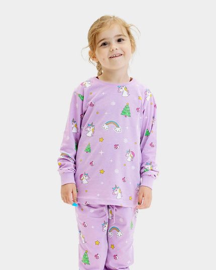 Children's Christmas Pajamas with Unicorns