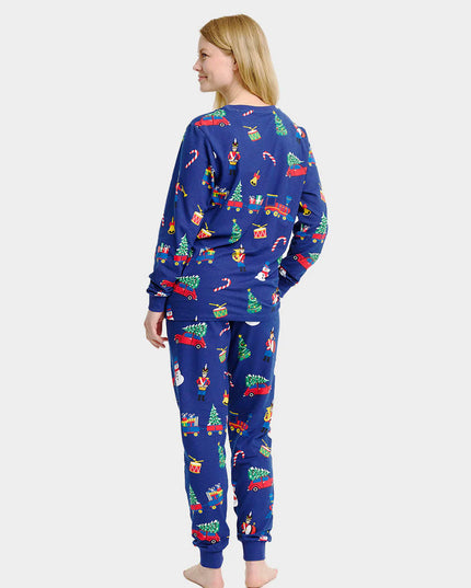 Family Christmas Pajamas with Holiday Toys