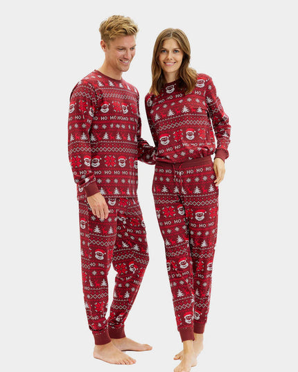 Unisex Christmas Pajamas for Adults "Red Ho Ho Ho"