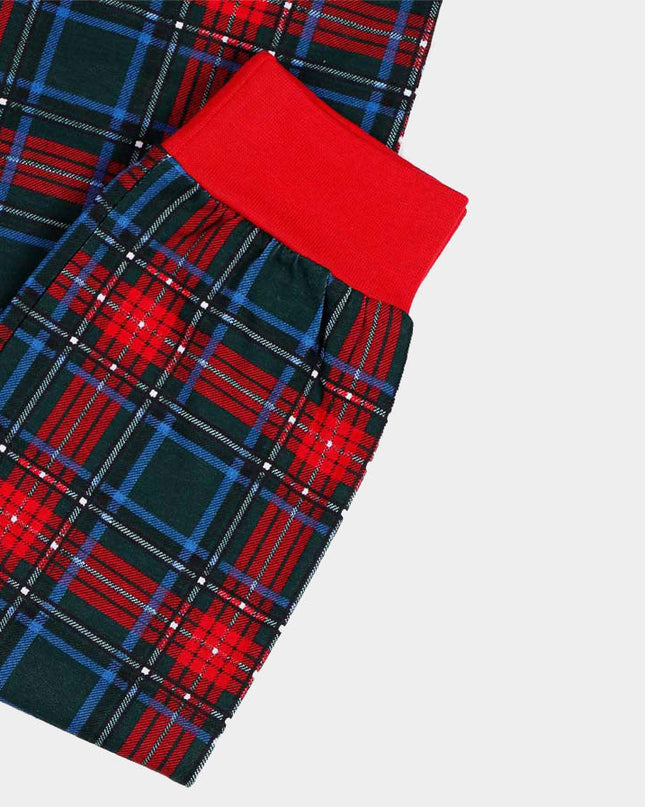 Weihnachtspyjama „Rotes Lächeln“ für Mädchen