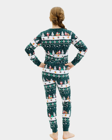 Kids Green Christmas Pajamas Merry Christmas
