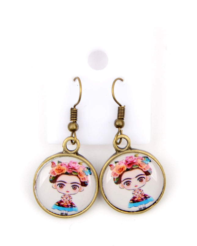 Medium Earrings - Frida Kahlo IV | Holiday Earrings for Women