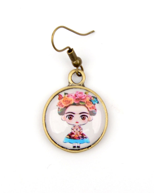Medium Earrings - Frida Kahlo IV | Holiday Earrings for Women