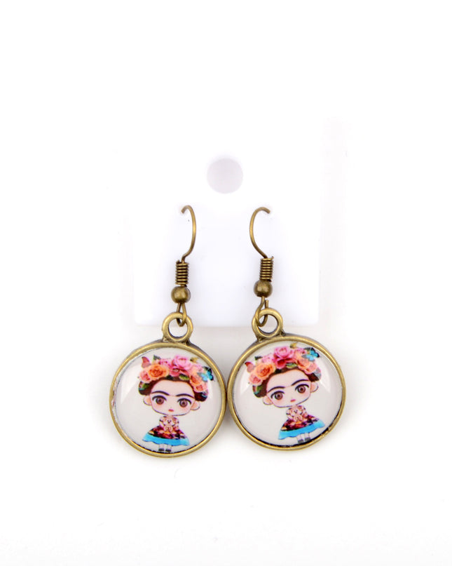 Medium Earrings - Frida Kahlo IV | Holiday Earrings for Women