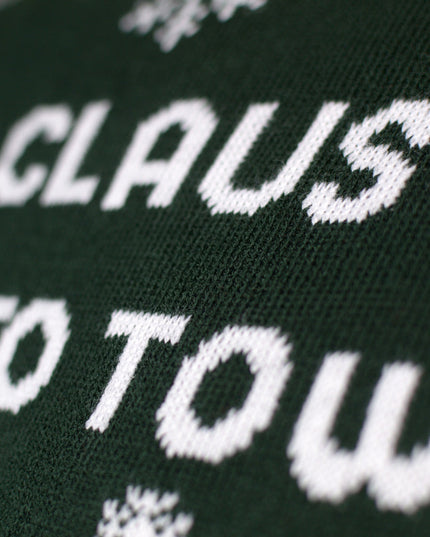 LED-Weihnachtspullover für Herren „Der Weihnachtsmann kommt in die Stadt“