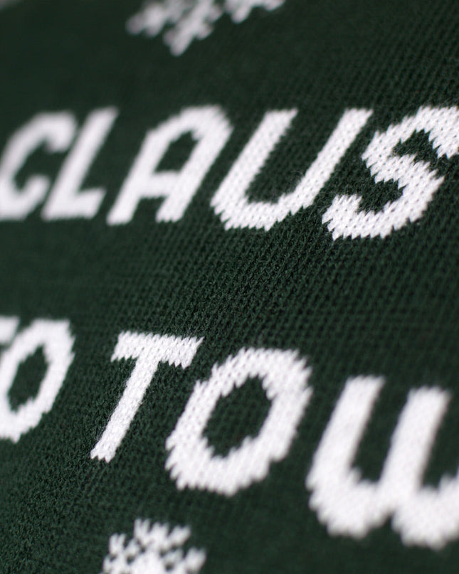 LED-Weihnachtspullover für Herren „Der Weihnachtsmann kommt in die Stadt“