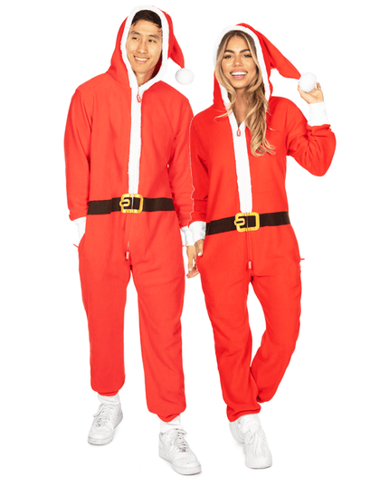 Matching Santa Couples Jumpsuits