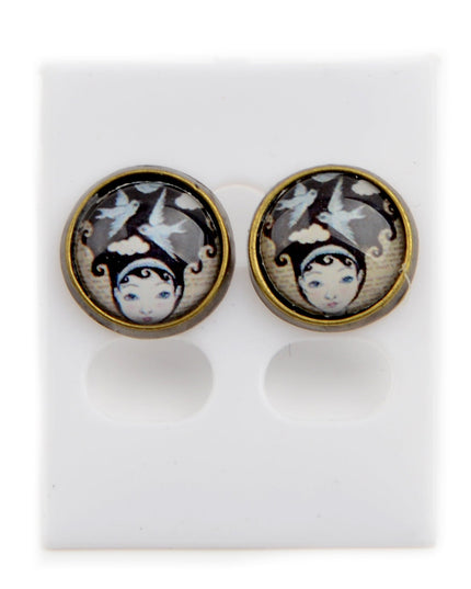 Dekorative Ohrringe Meerjungfrau