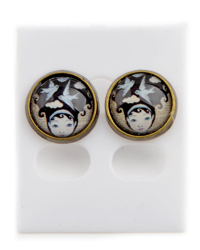 Dekorative Ohrringe Meerjungfrau