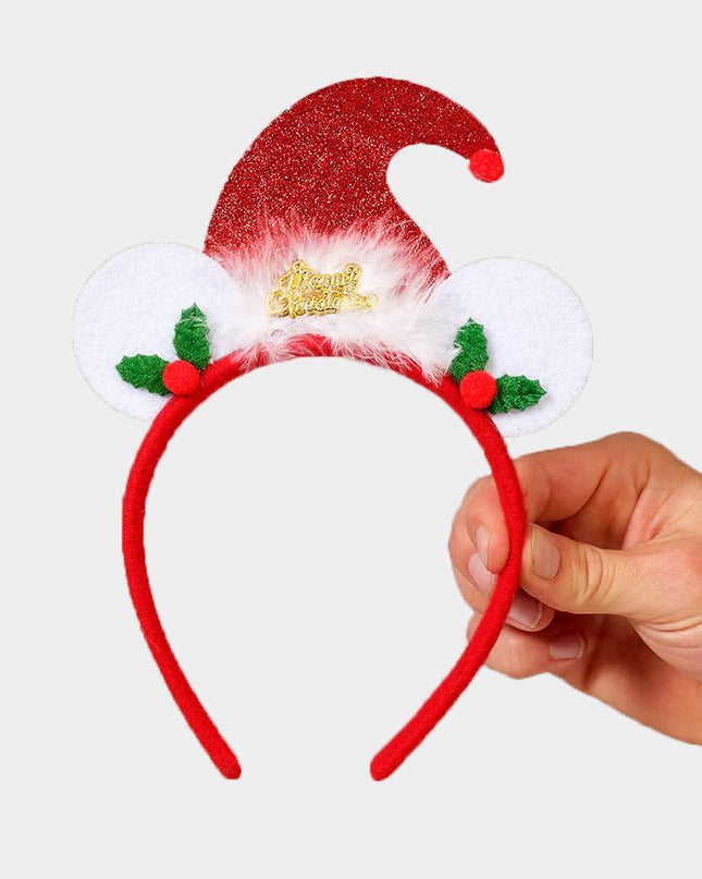 Fröhliches Weihnachtsstirnband – Festliches Weihnachtsaccessoire