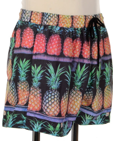 Tropical Pineapple Print Shorts