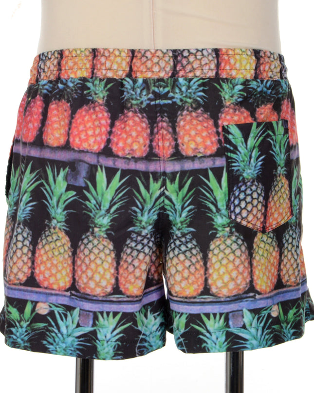 Tropical Pineapple Print Shorts