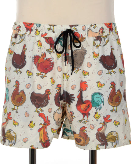 Shorts mit Hühnerprint – Lustige Oster-Loungewear