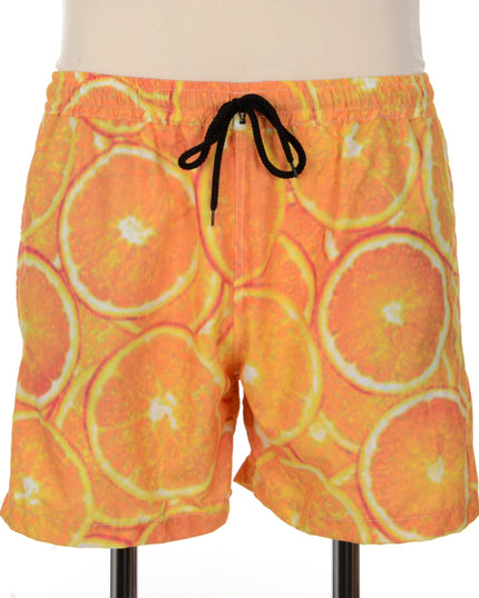 Fresh Orange Print Shorts
