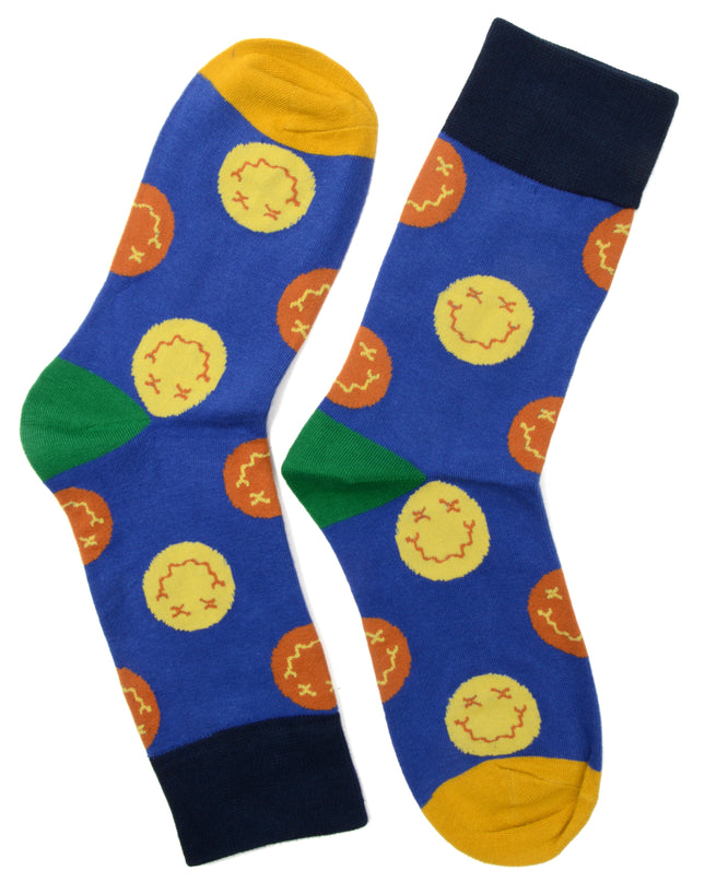 Fun Christmas Socks with Smiley III Design for All Ages