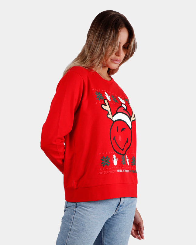 Weihnachtspullover für Damen „Oh Deer“ | Happy Hoodies Outlet-Verkauf