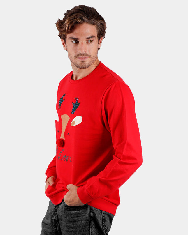 Weihnachtspullover für Herren „Oh Deer“ | Happy Hoodies Outlet-Verkauf
