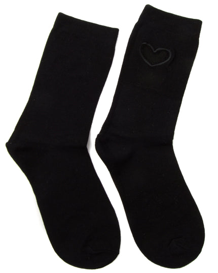 Herzsocken - Zokni Schwarzes Design