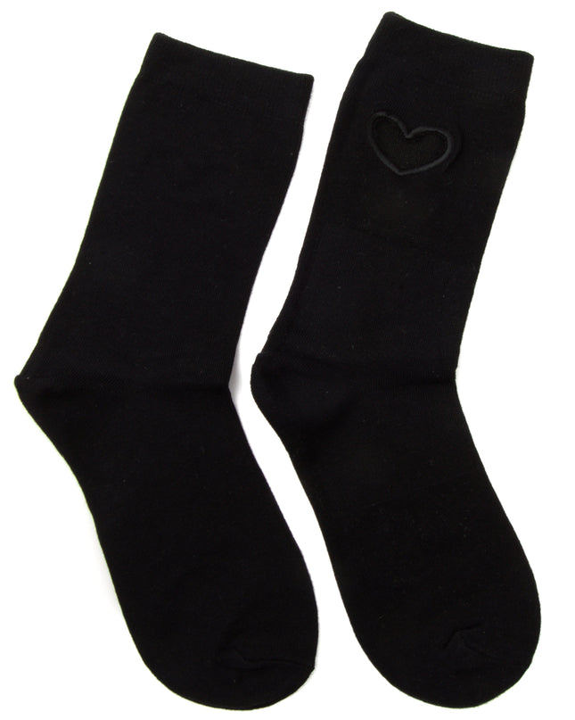 Herzsocken - Zokni Schwarzes Design